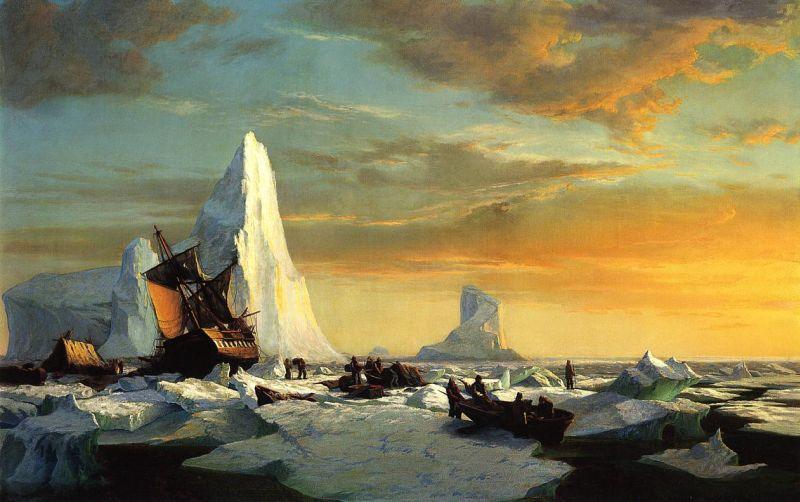 William Bradford Whalers Trapped by Arctic Ice